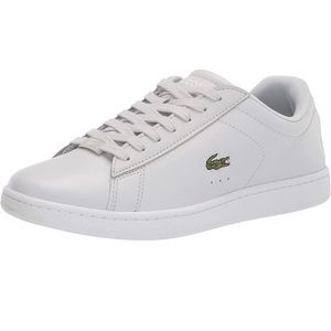 Lacoste Women's Sneakers Light grey/white with signature green embroidered croc